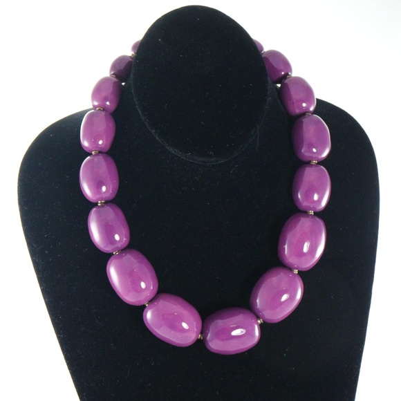 Kazuri Jewelry - KAZURI Charleston Violet' 18 in Handmade Necklace